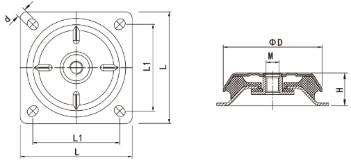 ALJ-33F rubber isolator1